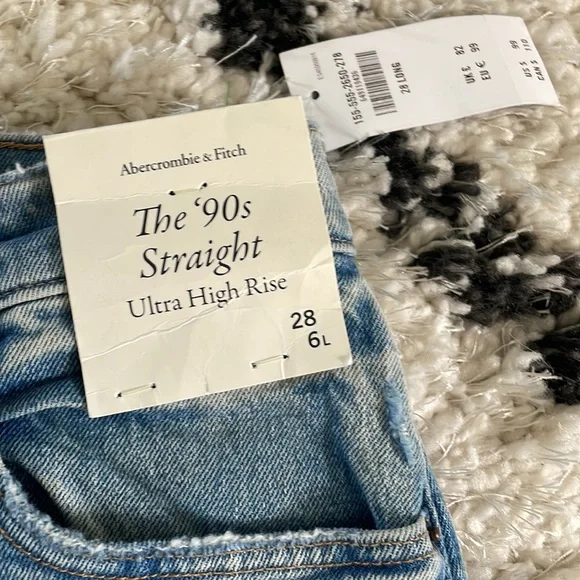 NWT Abercrombie & Fitch 90’s straight - Picture 4 of 8